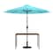 Flash Furniture Faux Teak 30 x 48 Patio Table-Teal Umbrella & Base XU-DG-UH3048-UB19BTL-GG - alternate 3